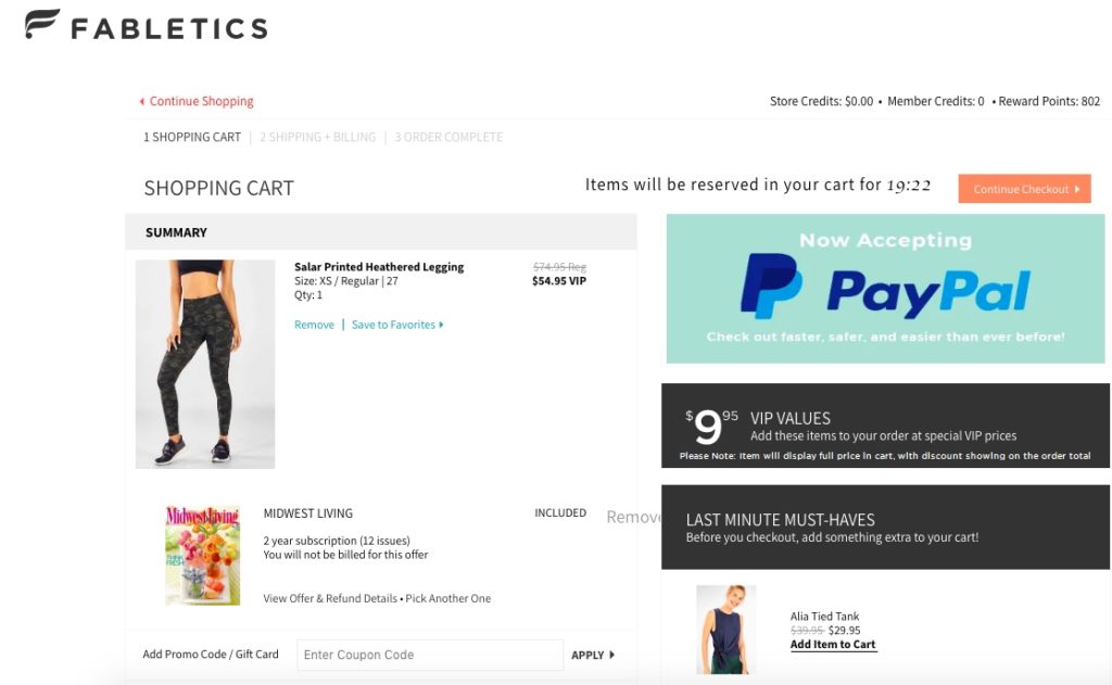 A Year of Boxes™  Fabletics Canada Coupon Code May 2020: 2